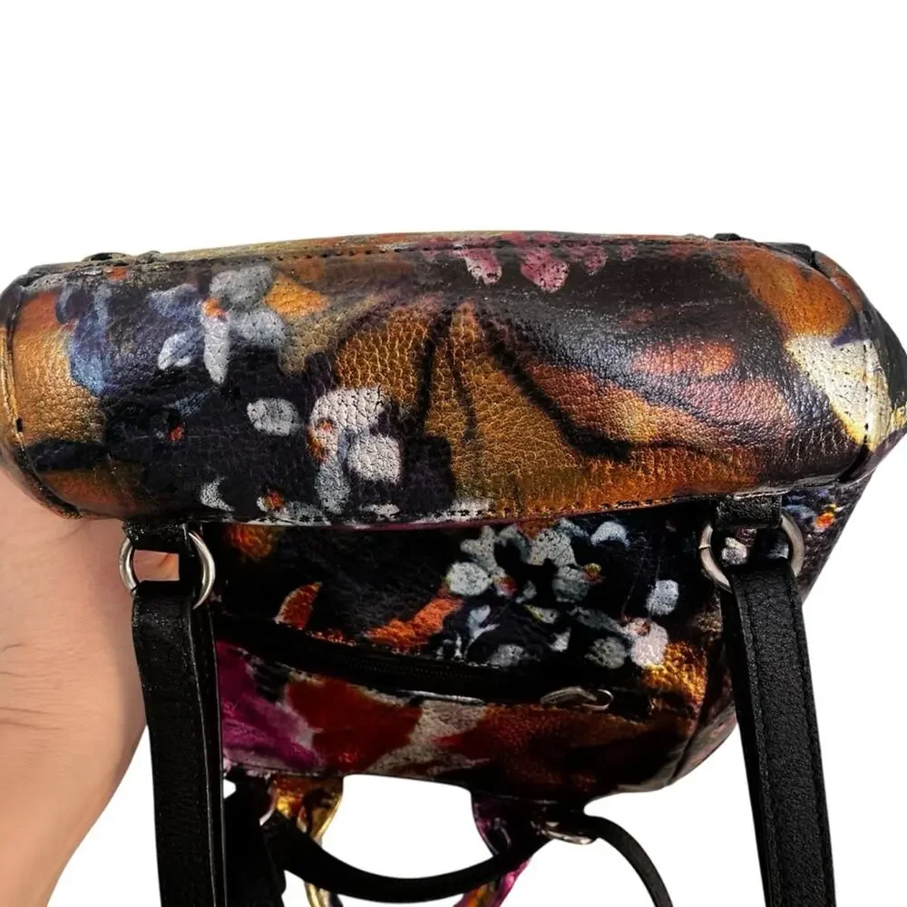Unique custom Floral foil The Sak Loyola mini backpack shoulder bag